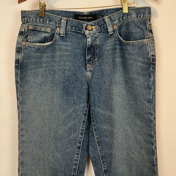 Calvin Klein Jeans Mid Rise Capri Rolled SZ 10 - Picture 2 of 6